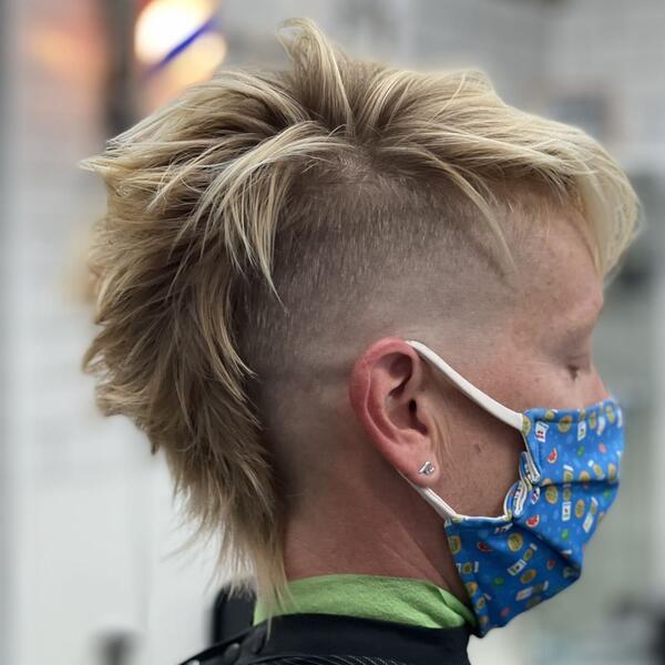 Clean scissor cut with tapered beard