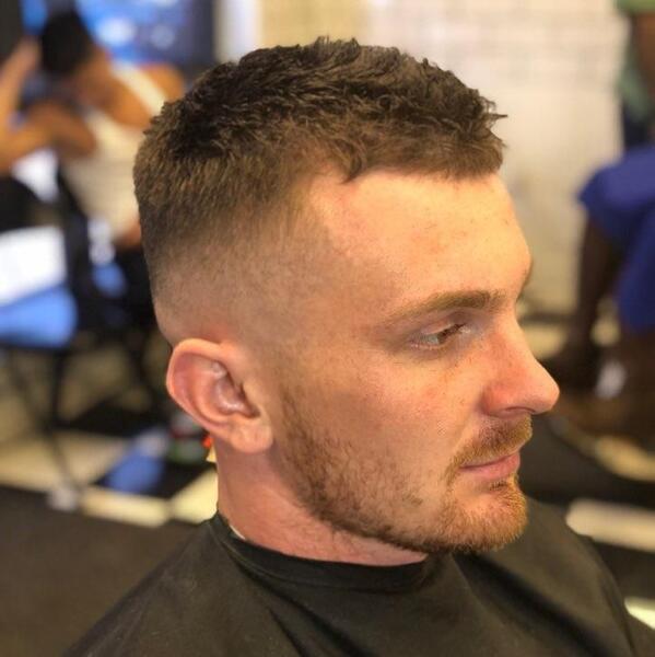 Clean crew cut fade