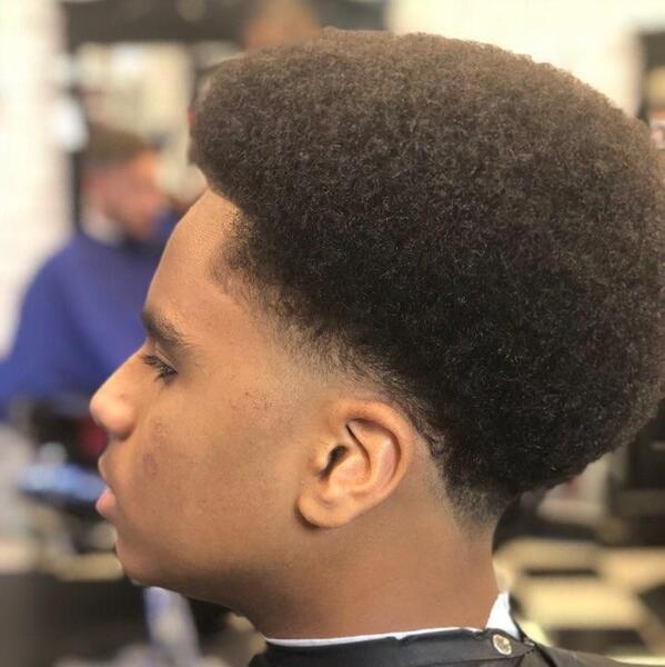 High-top afro shape-up